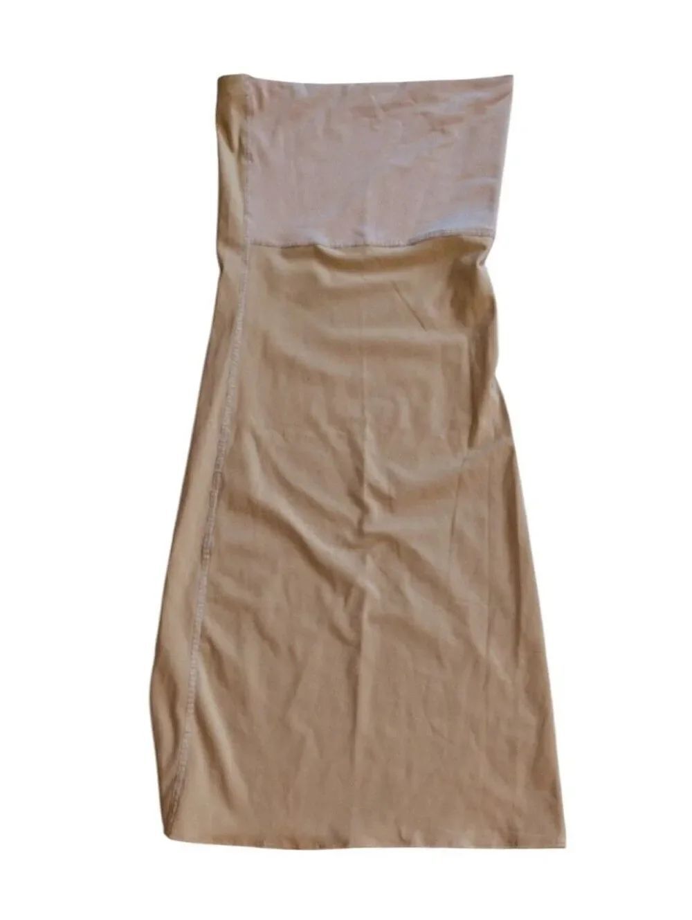 Spanx Shapewear Strapless Full Slip Dress Commando Nude Beige Size S
